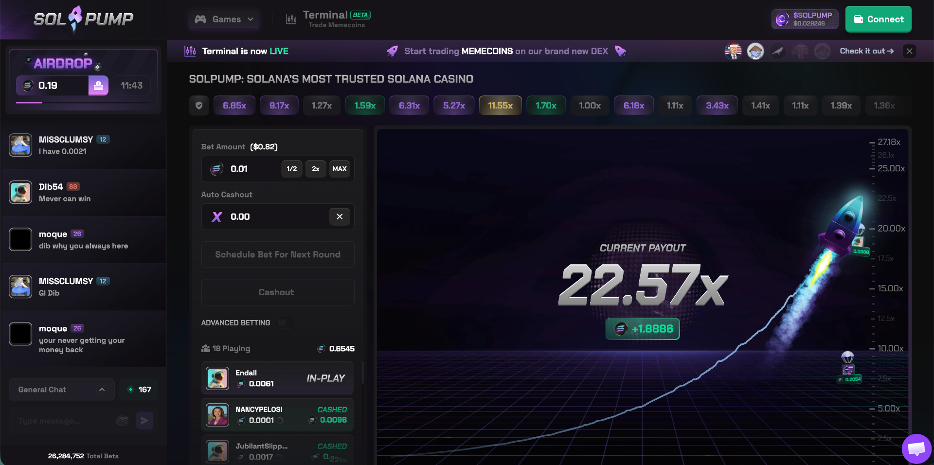 Solpump homepage screenshot