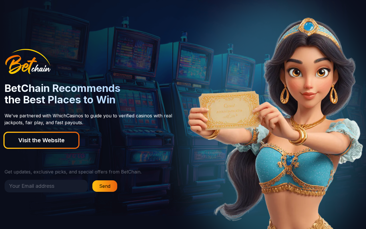 BetChain homepage screenshot